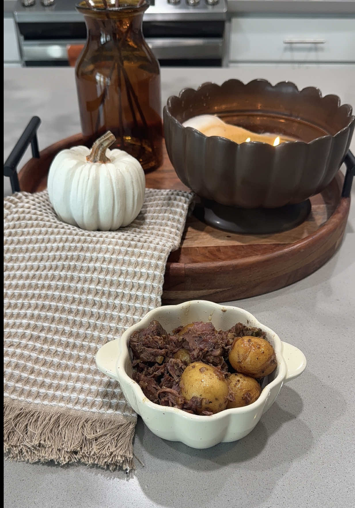 Crockpot Garlic Butter Steak & Potato Bites